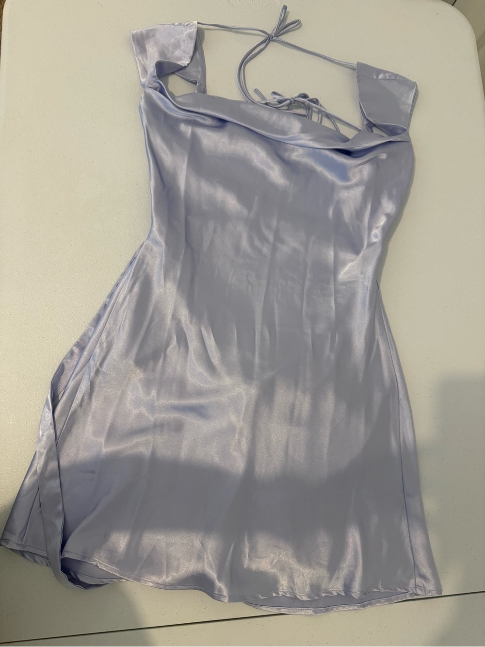 Silk Lavender Slip Dress — Lightweight Satin